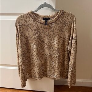Aqua Animal Print Pullover